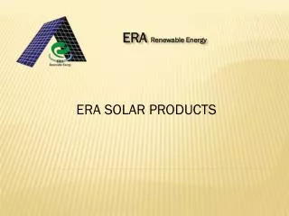 ERA SOLAR PRODUCTS