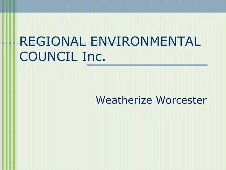 regional environmental council inc