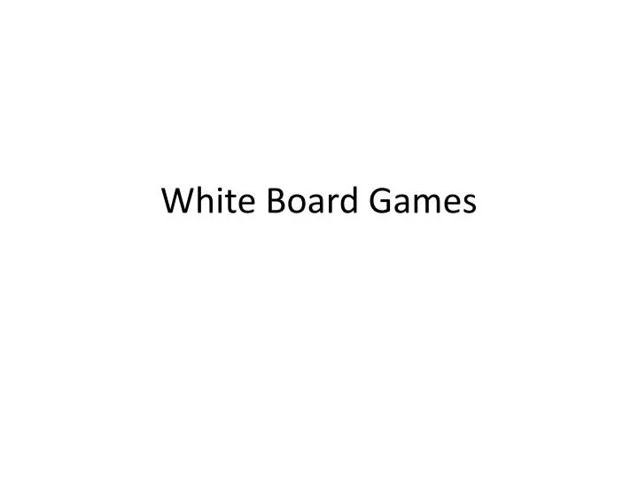 white board games