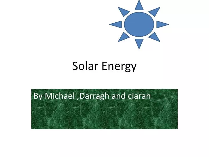 solar energy