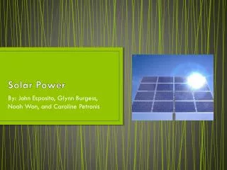 Solar Power