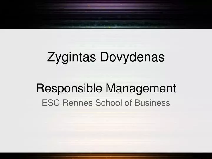 zygintas dovydenas