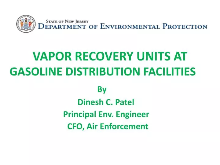 vapor recovery units at