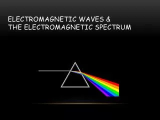 Electromagnetic Waves &amp; the Electromagnetic Spectrum