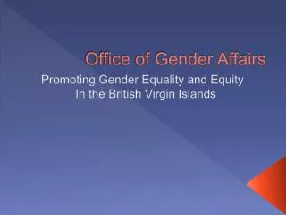 Office of Gender Affairs