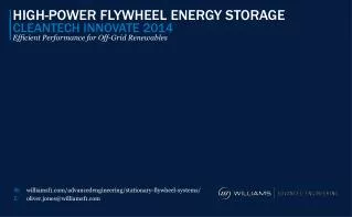 HIGH-POWER FLYWHEEL ENERGY STORAGE