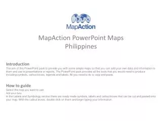MapAction PowerPoint Maps Philippines