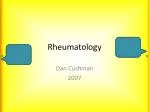 Rheumatology - slide 1