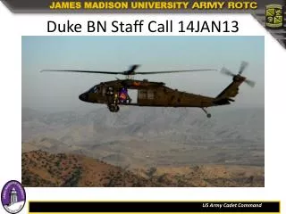 Duke BN Staff Call 14JAN13