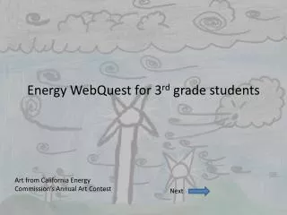 Energy WebQuest for 3 rd grade students
