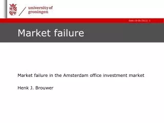 Market failure