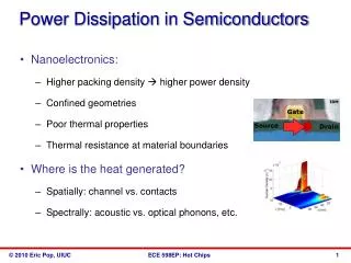 Power Dissipation in Semiconductors