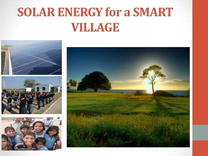 solar energy for a smart village