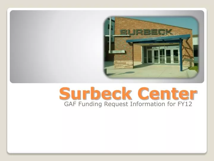 surbeck center
