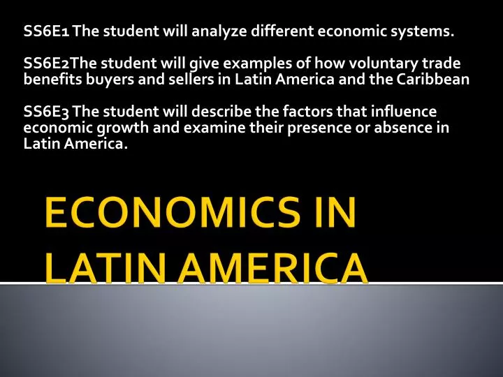 economics in latin america