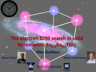 The electron EDM search in solid ferroelectric Eu 0.5 Ba 0.5 TiO 3