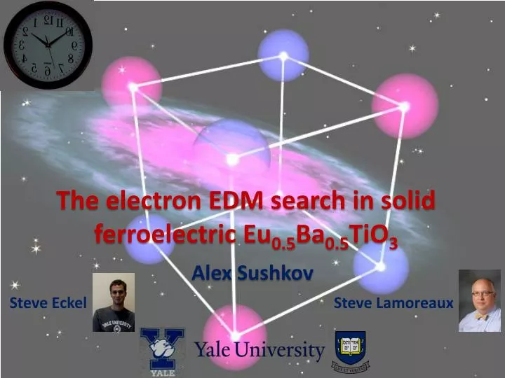 the electron edm search in solid ferroelectric eu 0 5 ba 0 5 tio 3