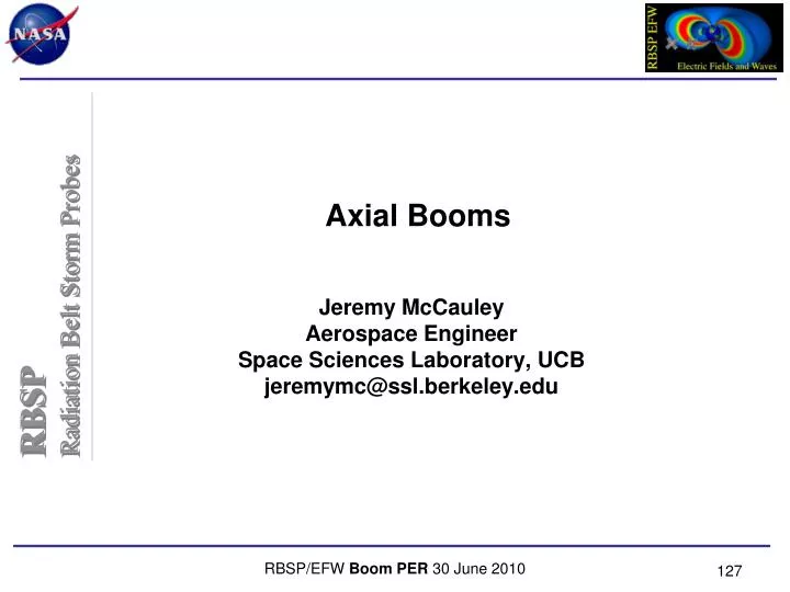 axial booms
