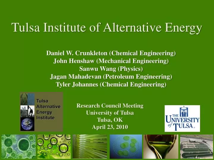 tulsa institute of alternative energy