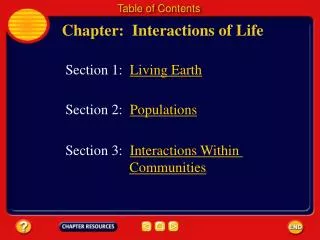 Chapter: Interactions of Life