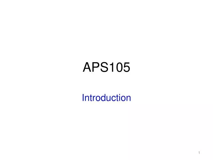 aps105