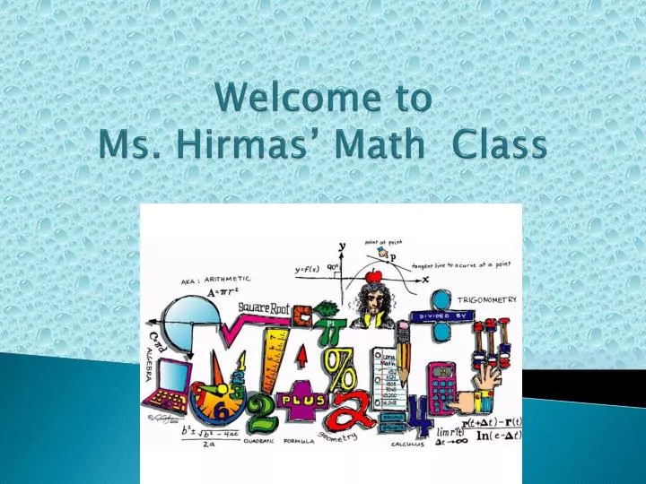 welcome to ms hirmas math class