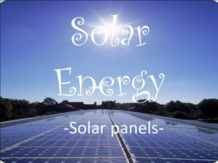 solar energy