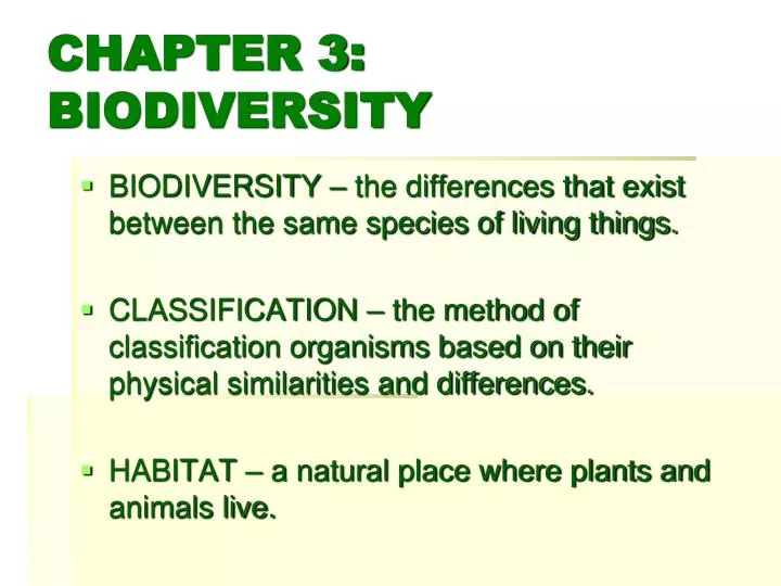 chapter 3 biodiversity