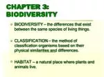 CHAPTER 3: BIODIVERSITY - slide 1