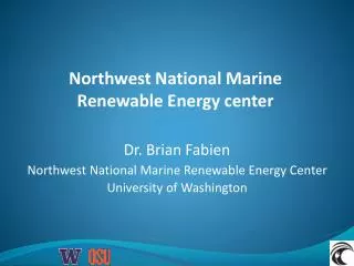 Northwest National Marine Renewable Energy center