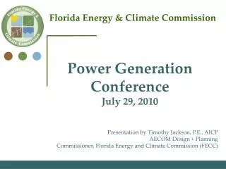 Florida Energy &amp; Climate Commission
