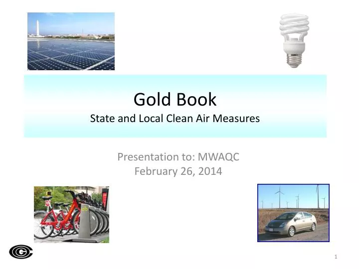 gold book state and local clean air measures