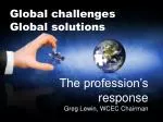 Global challenges Global solutions - slide 1