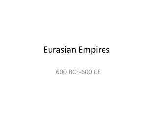 Eurasian Empires