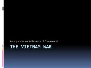 The Vietnam War