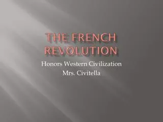 The French Revolution