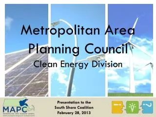 Metropolitan Area Planning Council Clean Energy Division
