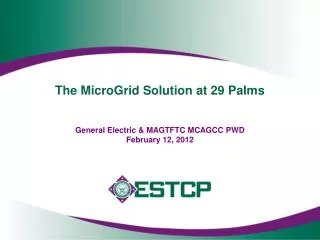 The MicroGrid Solution at 29 Palms
