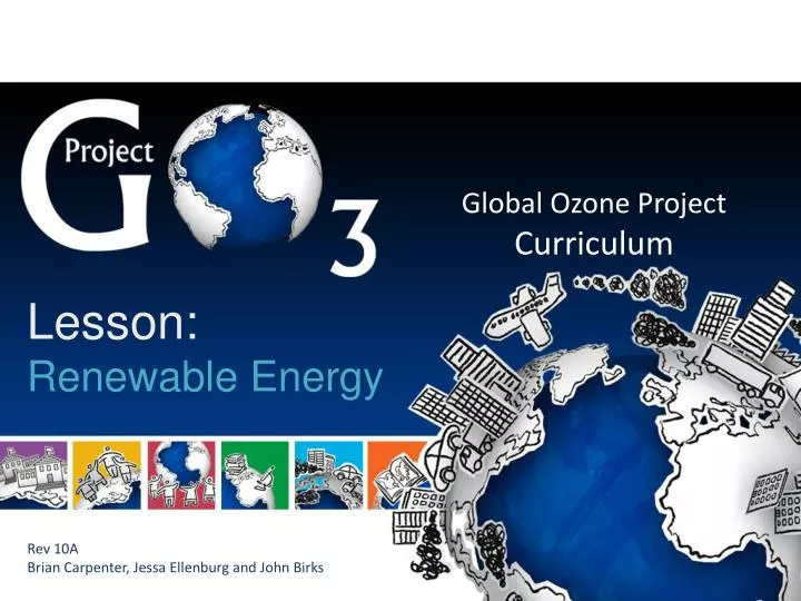 global ozone project curriculum