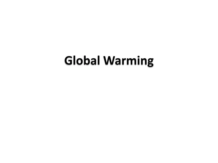 global warming