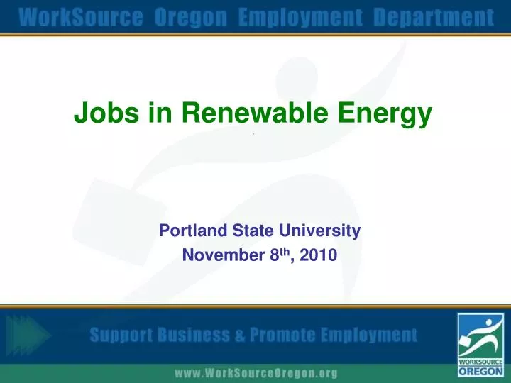 jobs in renewable energy