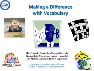 Making a Difference with Vocabulary
