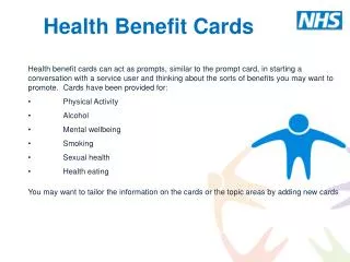 Health Benefit Cards