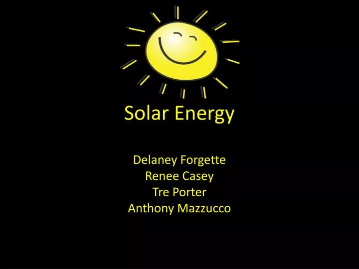 solar energy