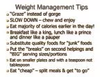 Weight Management Tips - slide 1