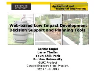 Web-based Low Impact Development Decision Support and Planning Tools