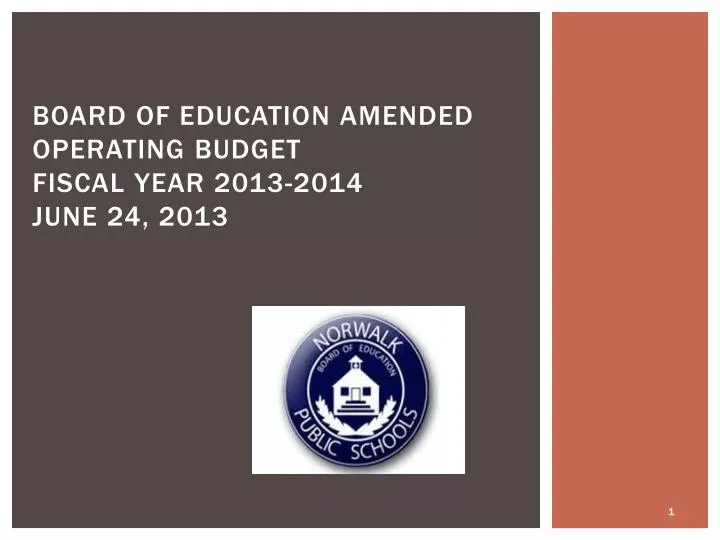 board of education amended operating budget fiscal year 2013 2014 june 24 2013