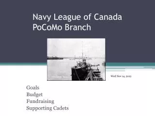 Navy League of Canada PoCoMo Branch