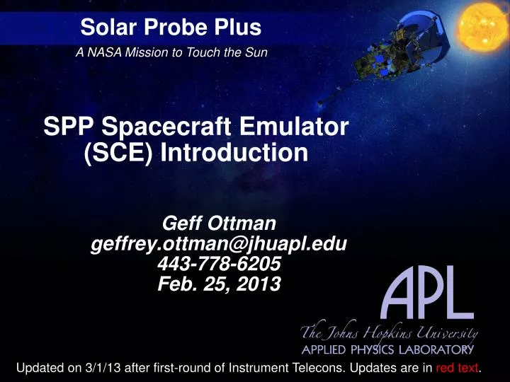 spp spacecraft emulator sce introduction