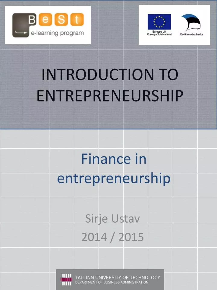 introduction to entrepreneurship